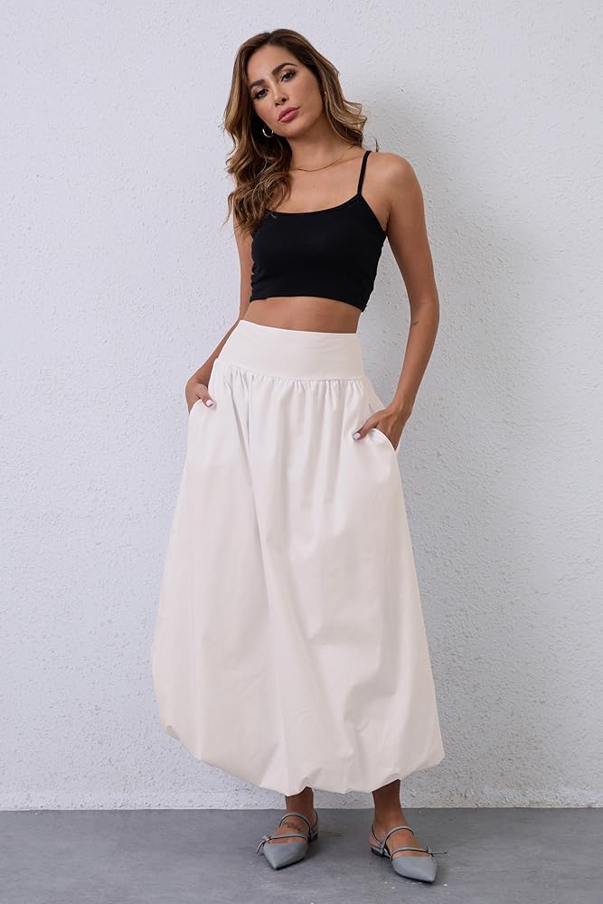 Lindsay balloon skirt white andmary② Lindsay balloon skirt